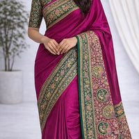 Yagni Dola Viscose Silk Designer Saree with Traditional Border