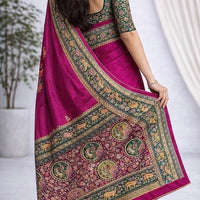 Yagni Dola Viscose Silk Designer Saree with Traditional Border