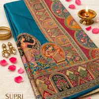 Yagni Dola Viscose Silk Designer Saree with Traditional Printed Pallu